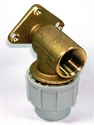 Picture of 20mm x 1/2" Plasson Wall Plate Elbow (brass)
