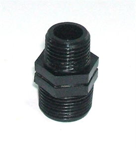 Picture of 3/4" x 1/2" Polypropylene hex reducing nipple