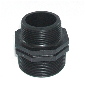 Picture of 2" x 1 1/2" Polypropylene hex reducing nipple